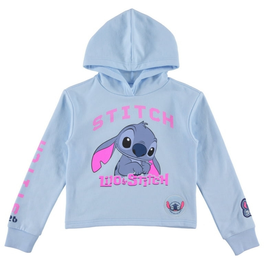 Stitch Kids Hoodie - Light Blue 10/12